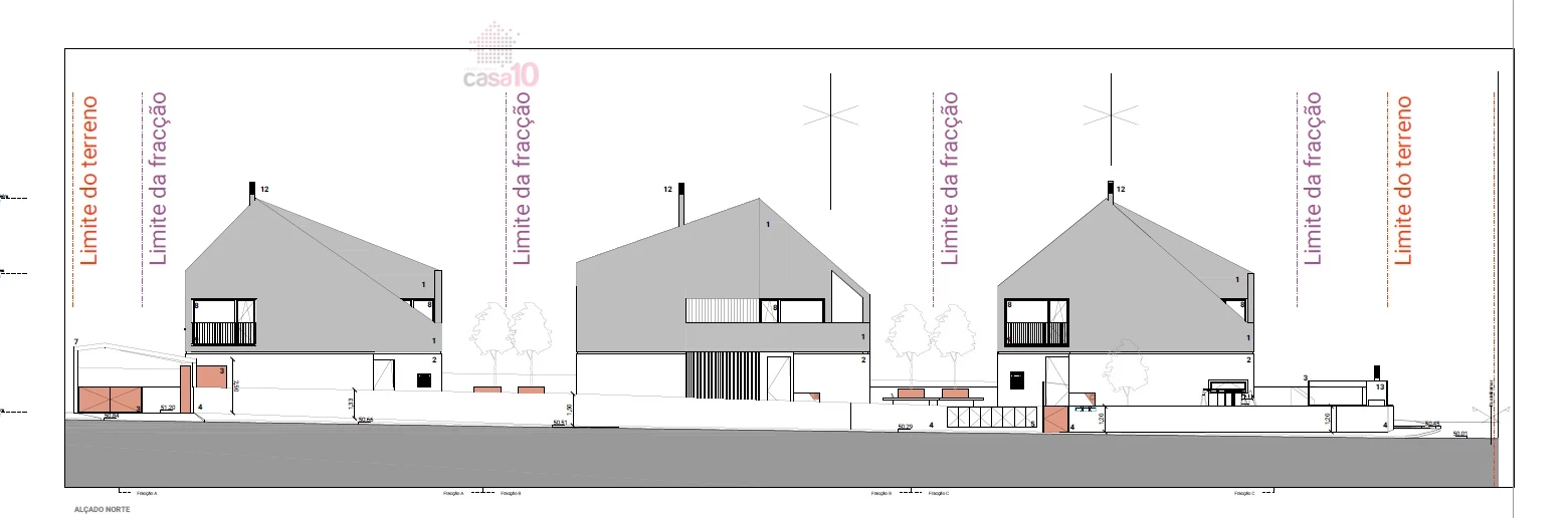 PLOT FOR SALE FOR CONSTRUCTION OF 3 HOUSES IN CONDOMINIUM, IN PENAFIRME